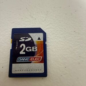 Dane-Elec 2GB SD Memory Card Secure Digital Flash Storage Blue DA-SD-2048-R